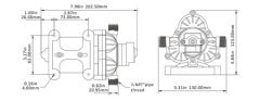 Seaflo Tekne Karavan için Hidrofor 11 lt 12 Volt