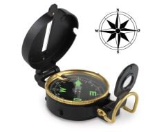 Sea World marin Lensatik Kapaklı ve Vizörlü El Tipi Pusula