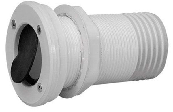 Nuova Rade marin Çekvalfli Sintine-Borda Çıkışı Ø50mm Beyaz