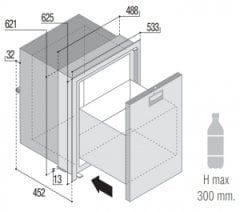 Vitrifrigo Marin Buzdolabı 12/24V DC Model DW75 RFX