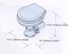 TMC Elektrikli tuvalet BÜYÜK çanak 12 Volt