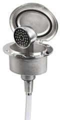 Inox Hortumlu (2.5 m) duş ve yuva