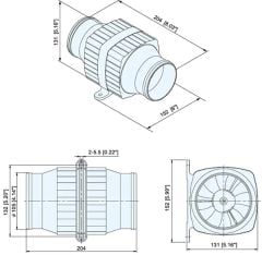 TMC Blower- Havalandırma Fanı, 102mm