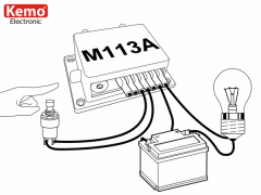 KEMO M113 elektronik zamanlama siviçi 12V DC