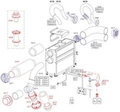 3417 Kabin geçiş adaptörü Ø75mm