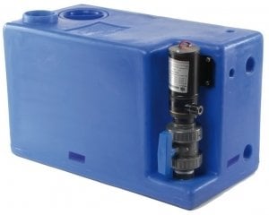 Tekne Karavan için Pis su tankı  Plastik & Pompa 77 litre*12 volt
