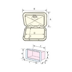 Karavan-Tekne Plastik malzeme dolabı