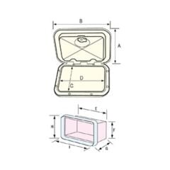 Plastik malzeme dolabı 270x375mm
