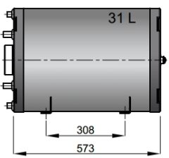 Vetus marin boiler, sıcaksu yapıcı 31 lt