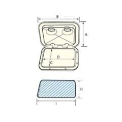 Nuova Rade plastik dolap 353x606 mm
