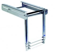 Katlanır merdiven  Krom 3 basamak 20 cm