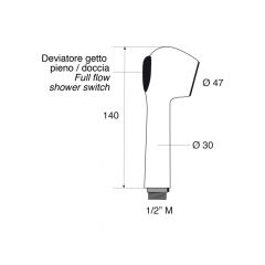Barka MD61351 Duşlu musluk, sıcak-soğuk