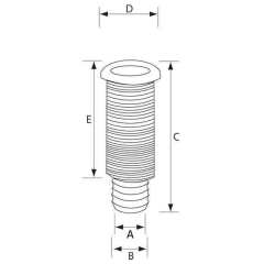 lalizas Drenaj Bağlantısı 1''-25mm Ø30mm