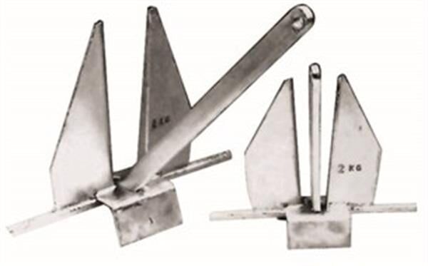 Sumar Danforth tip galvaniz tekne çıpası 2.5 kg