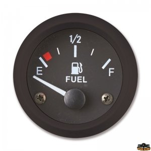 TREM Eco Line Yakıt Seviye Göstergesi (12 V, 240-33 Ω, Siyah Kadran)