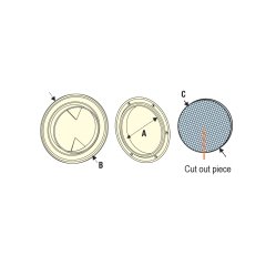 Nuova Rade plastik kontrol kapağı Ø133mm