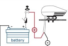 Matromarine Manta 12V Tekne Kornası, Beyaz