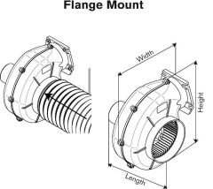 SPX Johnson Pump V3-280 Havalandırma Fanı-Blower, Flanşlı