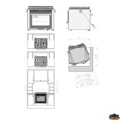 Can CU3000 Üç Ocaklı Karavan-Tekne için Fırın