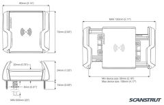 Rokk Wireless-Nano SC-CW-11F Su geçirmez kablosuz telefon şarj braketi