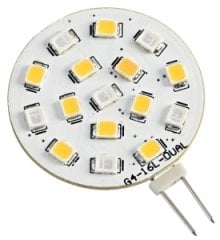 Çift renkli led ampul Beyaz / Mavi YAN