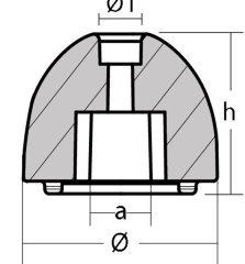 Best Quick QK1400 Çinko Baş Pervane Tutyası, 48mm