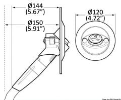 Whale Twist Sıcak-Soğuk Tekne-Karavan Duşu- DS0006