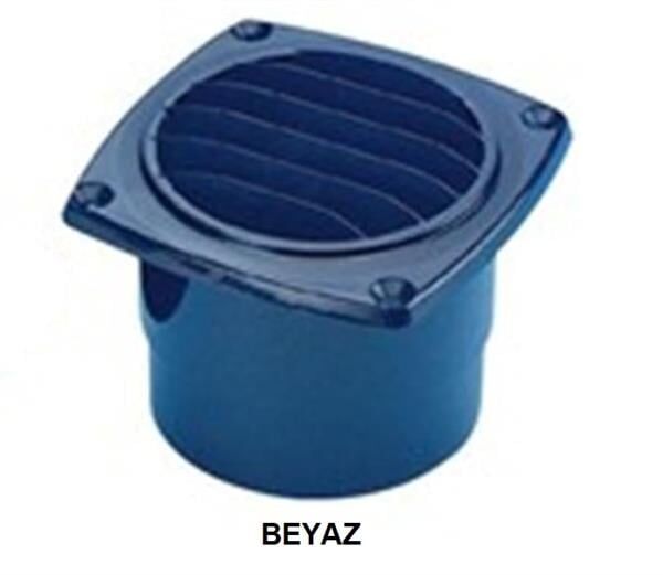 Plastik havalandırma 76 mm Beyaz