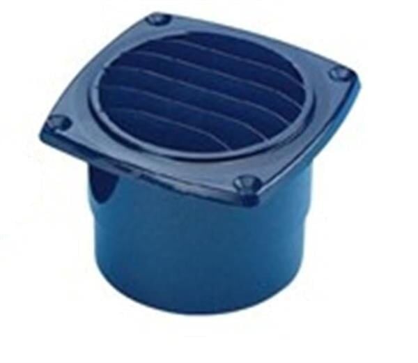 Plastik Tekne Karavan Havalandırma 102 mm  Siyah