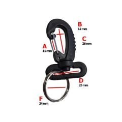 KRAKEN Tutucu Kanca Plastik, Fırdöndülü