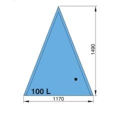 Vetus esnek içme suyu tankı 100 litre Üçgen