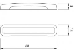 TAB  Dış ve iç aydınlatma lambası LED 12/24V Mavi