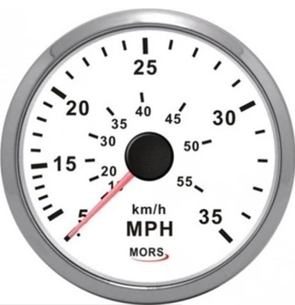 MORS Hız-Sürat Göstergesi 35 mph Beyaz