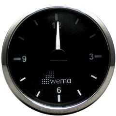 WEMA Marin Analog Zaman Saati, Krom-Siyah
