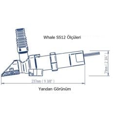Whale SS1224 elektrikli dalgıç sintine pompası Supersub, 1100GPH 24V , Otomatik