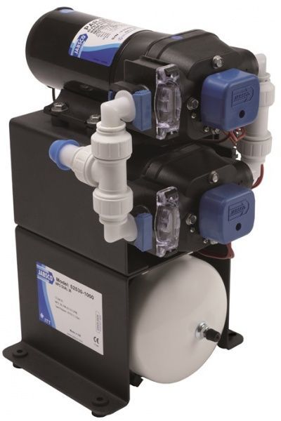 JABSCO 52530, Çift Pompalı Tanklı Hidrofor 34 lt/dk 24 Volt