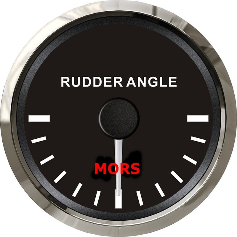 MORS Dümen Açı Göstergesi 12-24 V Siyah