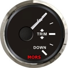 MORS Marine Trim (Yalpa) Göstergesi 12-24 V Siyah