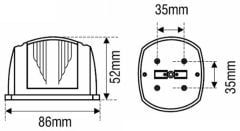 CYCLIC Seyir Feneri – Beyaz Pruva (Düşey Montaj)