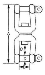 Fırdöndü ÇİFT KİLİTLİ 6 mm