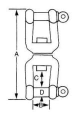 Fırdöndü ÇİFT KİLİTLİ 8 mm