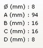 Fırdöndü ÇİFT KİLİTLİ 8 mm