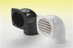 SeaWorld Havalandırma Dirseği, 90° .Siyah Ø76mm