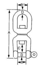 Fırdöndü KİLİTLİ 10 mm