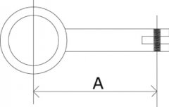 Üç kollu tenteler için çatal bağlantı 30*113 mm