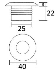 Merdiven lambası Alioth Beyaz Led