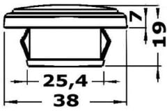 Merdiven lambası Tilly II  Mavi