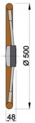 Vetus dümen simidi TİK 50 cm