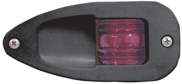 Lalizas EYE 7 Dikey Montaj Kırmızı İskele Seyir Feneri, Siyah Gövde