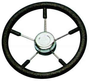 Tekne Direksiyon Dümen Simidi 350mm Siyah